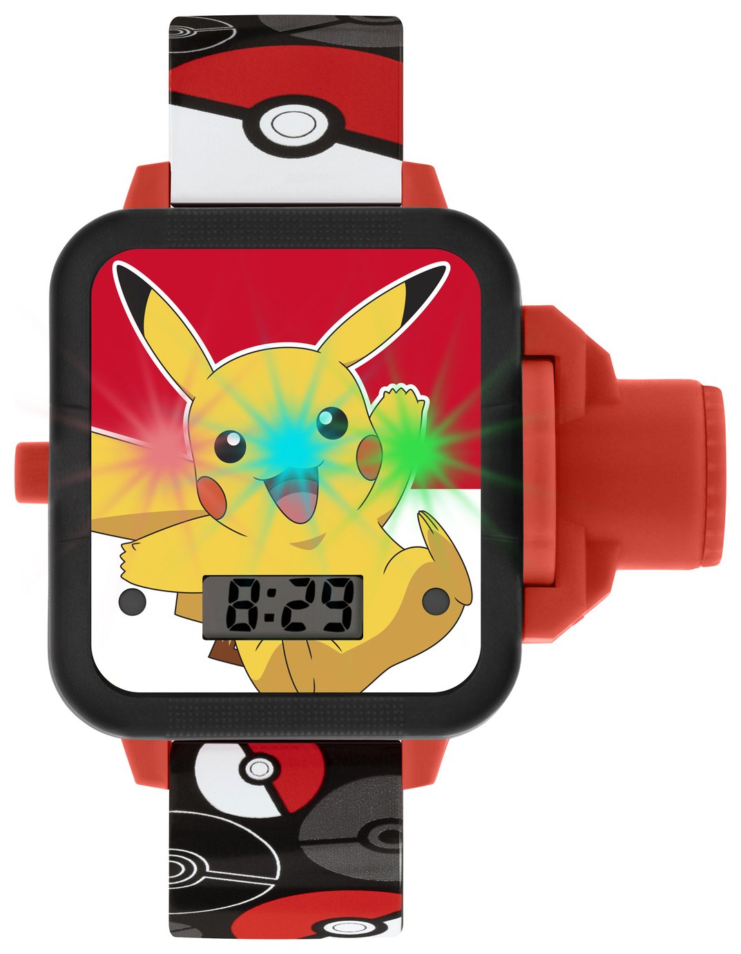 Pokémon Kids Red and Black Projection Watch