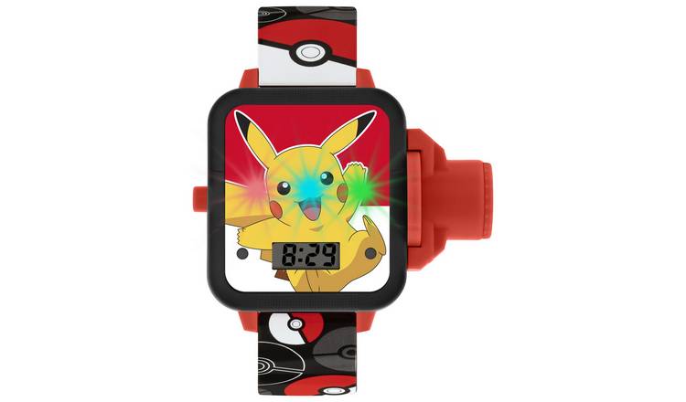 Buy Pok mon Kids Red and Black Projection Watch Argos