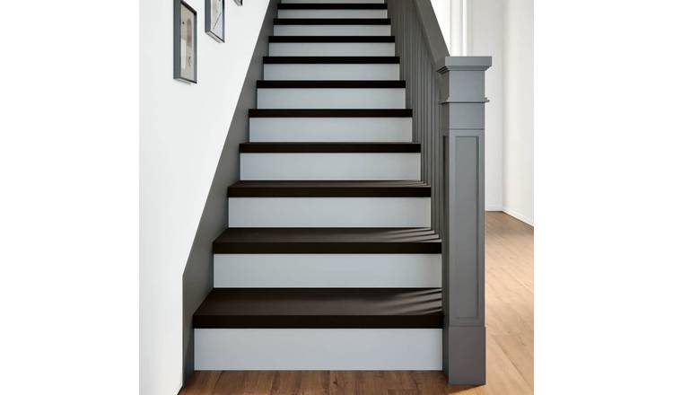 Walplus Pack of 2 Carpet Stair Treads - Brown Black - 80 x 30 cm