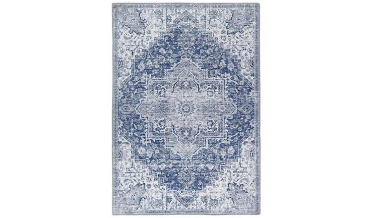 The Rugs Blue Origins Vintage Rug - 80 x 150cm