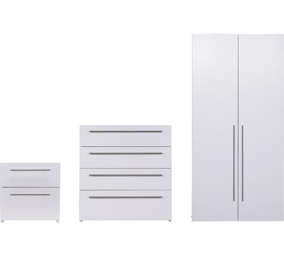 Buy Hygena Atlas 3 Piece 2 Door Wardrobe Package - White at Argos.co.uk ...