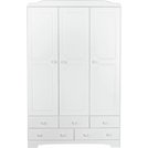 Argos 3 door white wardrobe