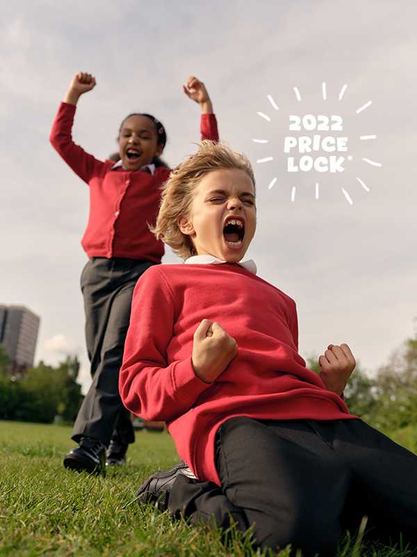 2022 prices locked. This year's uniform for 2022 prices. Excludes socks, tights, bags & selected shoes. Find out more.