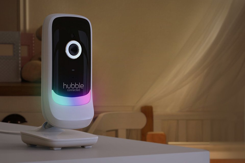 A baby monitor with night lights.