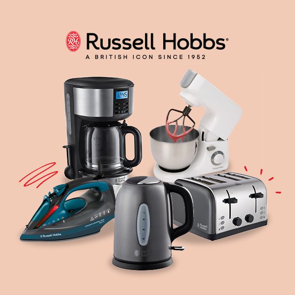 Save on Russell Hobbs with code ELEC10.