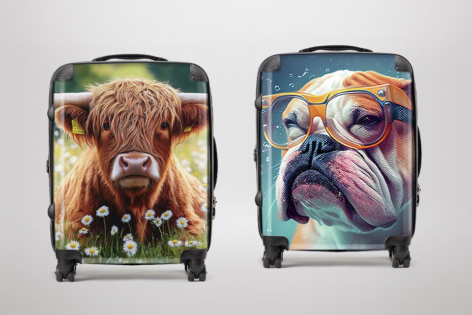 Travel elevated with Warren Reed’s signature designer luggage.