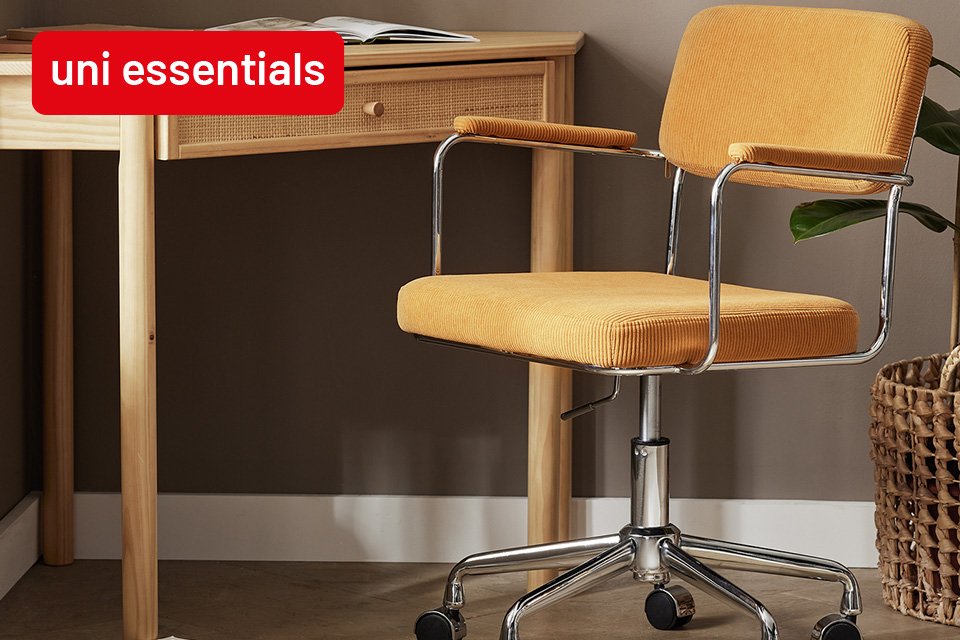 Save 20% on selected uni furniture when you spend £100