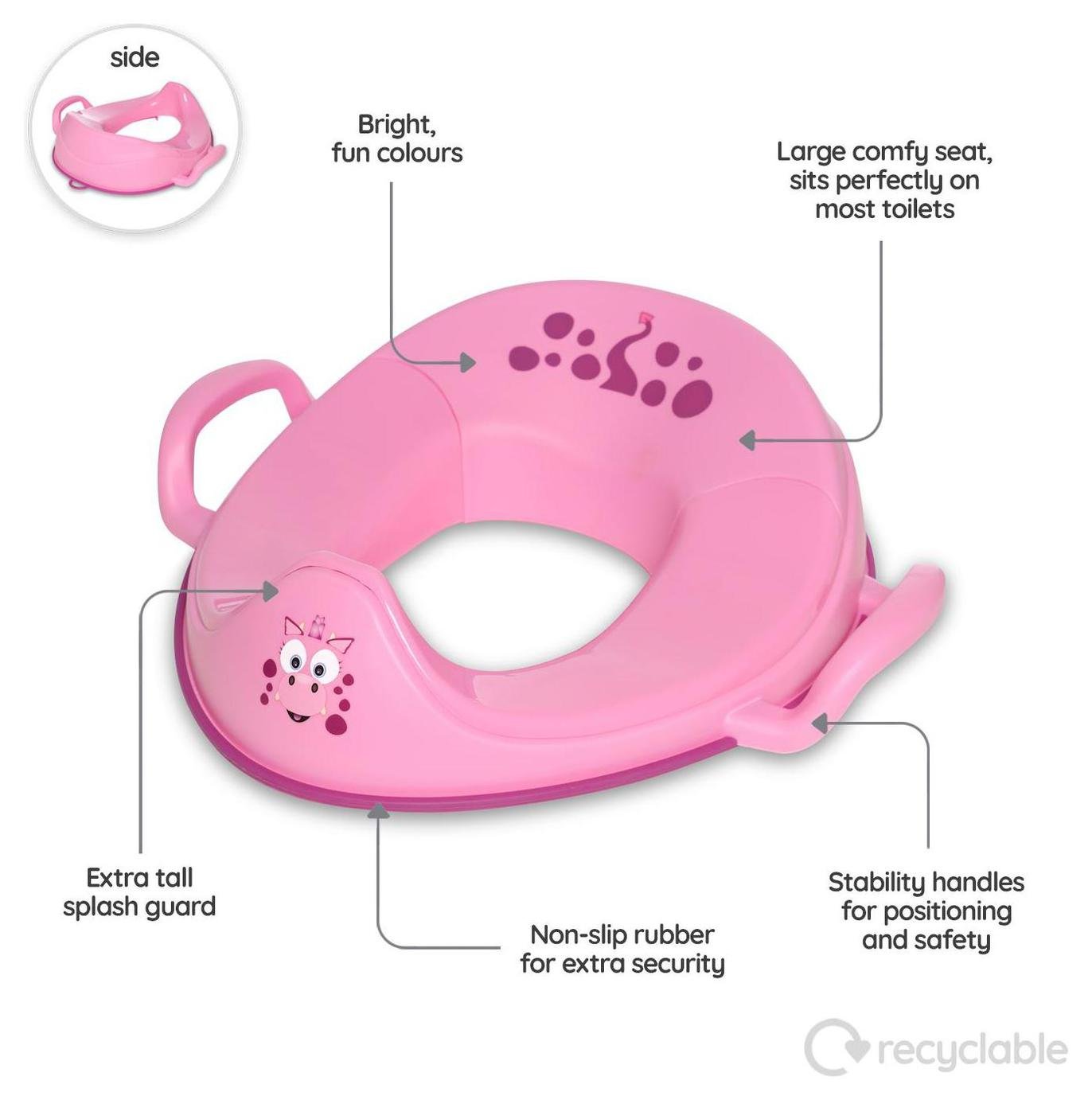 My Carry Potty Little Trainer Seat - Pink Dragon