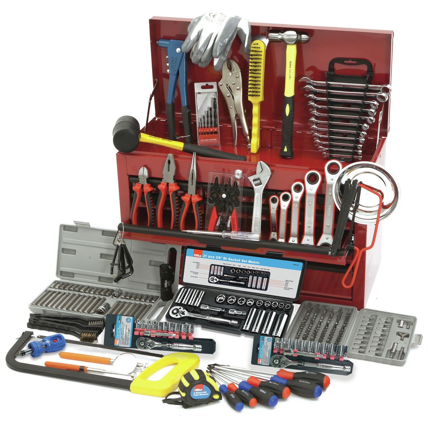 Hilka 269 Piece Tool Chest Kit Mechanics Tool Set 26.5kg