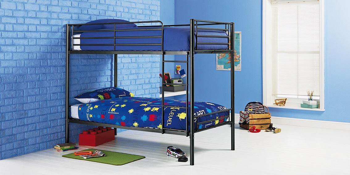 Argos Home Samuel Black Single Bunk Bed Frame