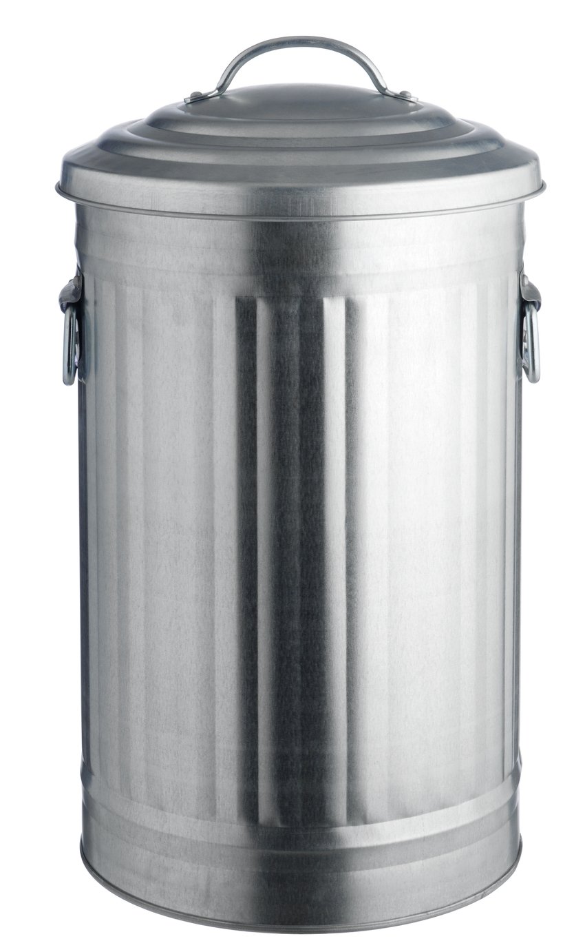 Habitat Alto 32 Litre Kitchen Bin - Galvanised Steel