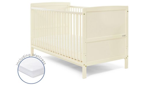 Cream Baby Elegance Travis Cot Bed with Mattress in Nepal at NPR 1117226 Rating 5