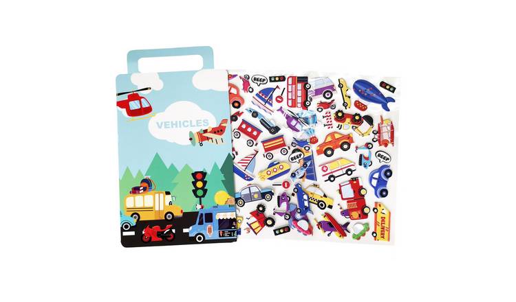 Walplus Toy Transportation Kids Foam Puffy Stickers