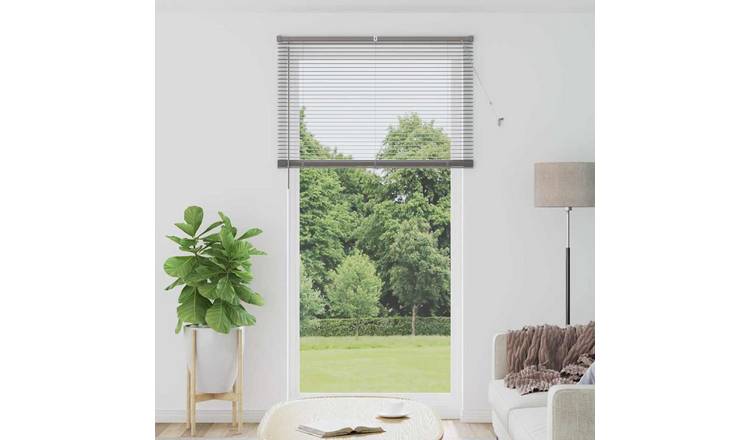 Walplus Polyester Window Blind - Silver - 220 x 115 cm