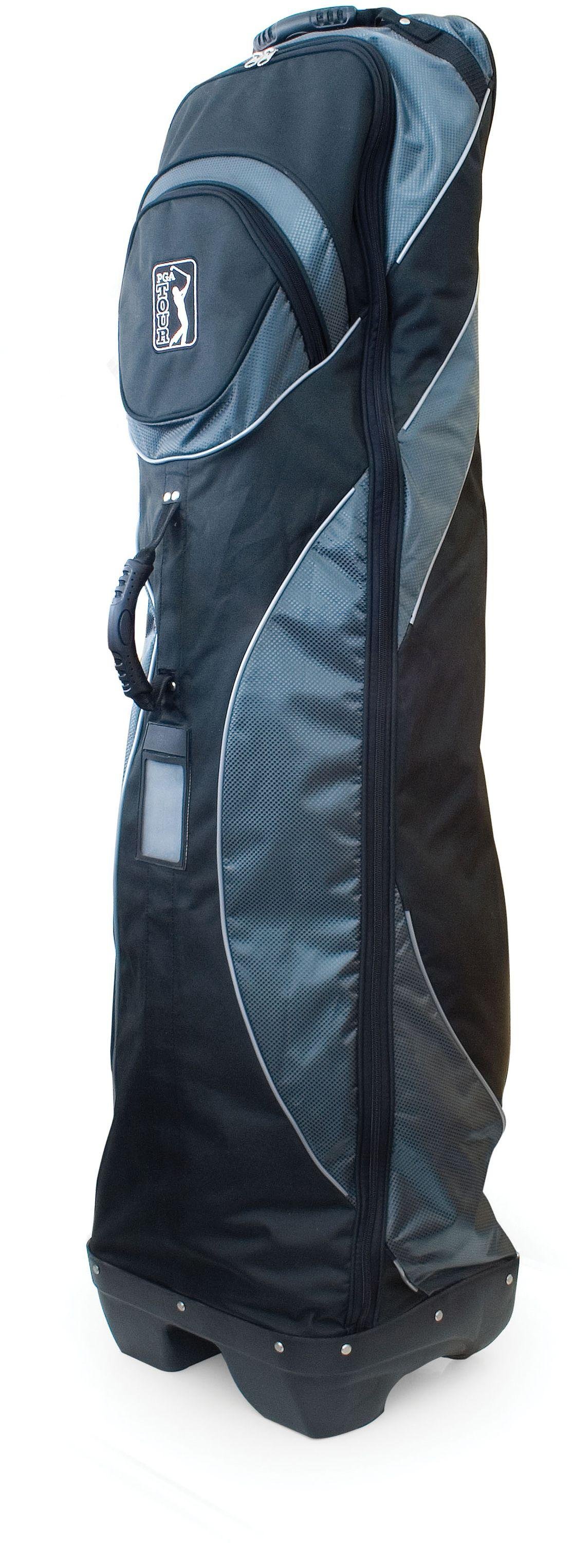 PGA Tour Travel Bag with Hard Plastic Base - Black/Grey.