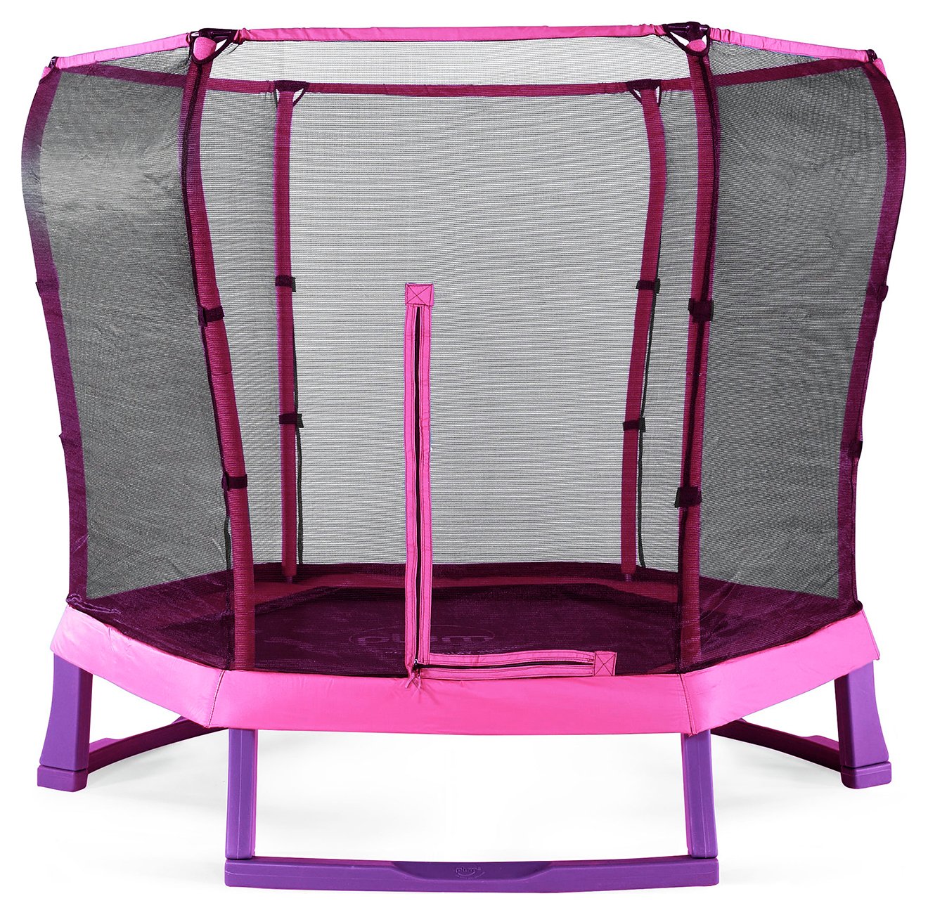 Plum 7ft Junior Jumper Trampoline with Enclosure-Pink/Purple