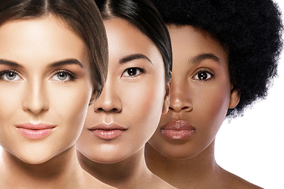 Identifying your skin type and tone.