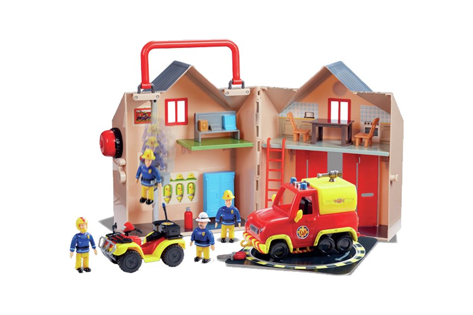 fireman sam deluxe fire station playset