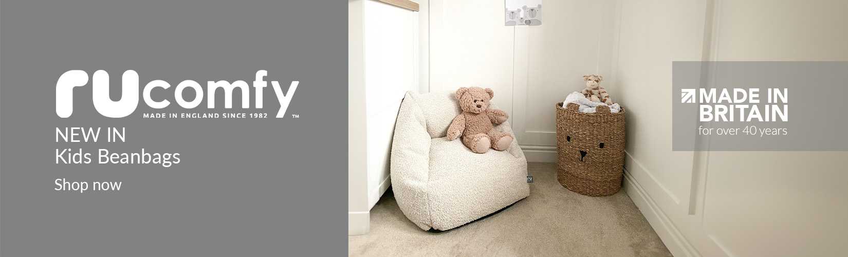 Rucomfy. New in kids beanbags. Made in Britain. Shop now. 