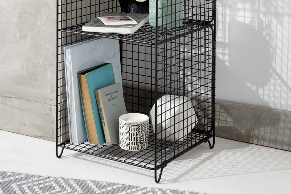 Argos home 2 tier wire metal tower in black colour.