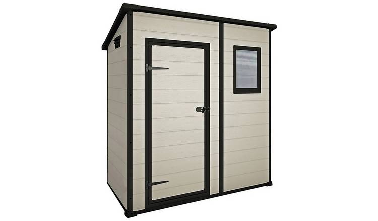 Buy Keter Manor Pent Garden Storage Shed 6 x 4ft – Beige ...