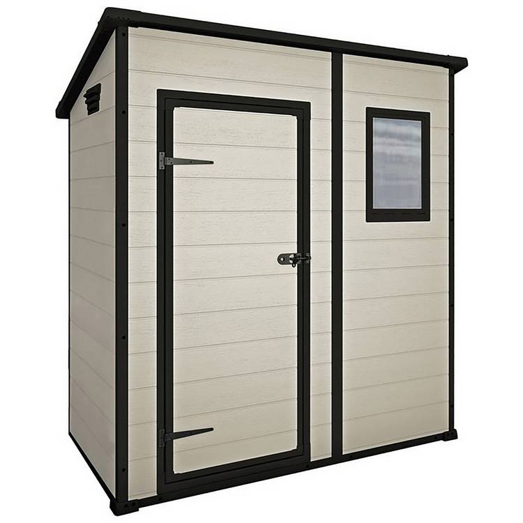 Keter Manor Pent Outdoor Garden Storage Shed 6 x 4ft - Brown 0