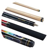 Pool cues.