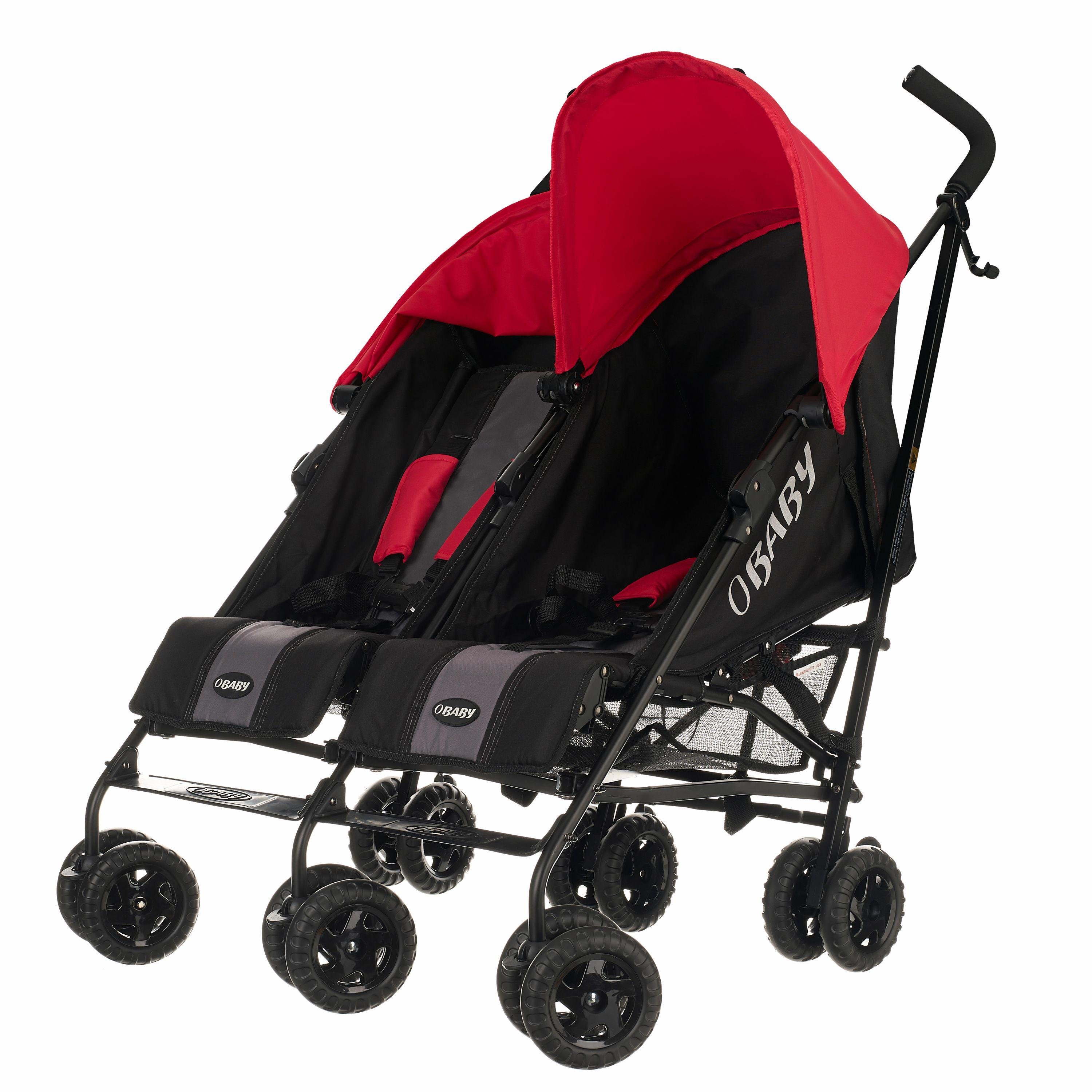 grey double pushchair