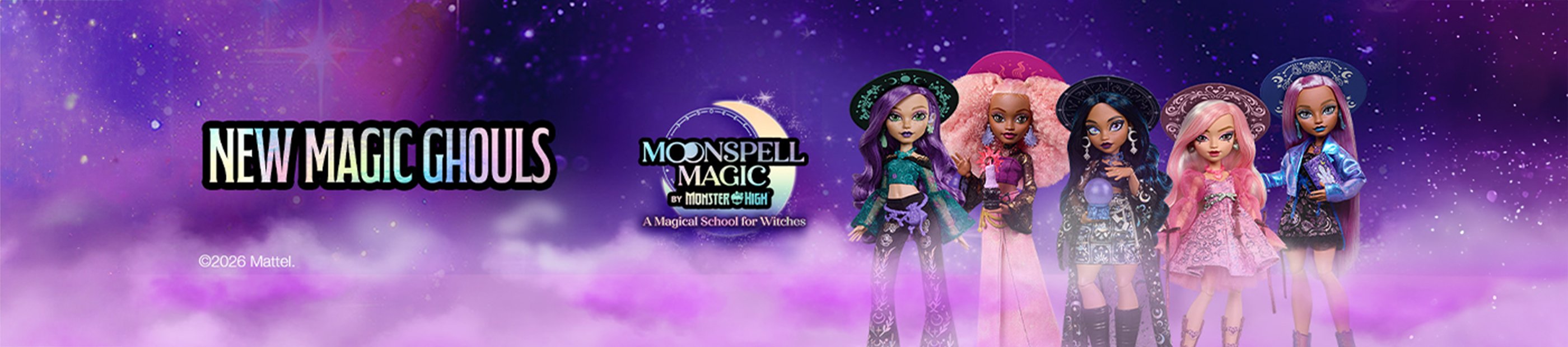 New magic ghouls. Moonspell magic. By monster high. A magical school for witches.