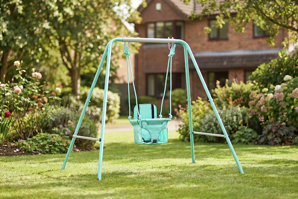 Shop swings and slides. Can you reach the sky?