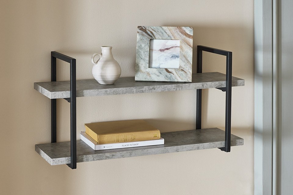 Habitat Nomad 60cm Wall Shelf - Grey.