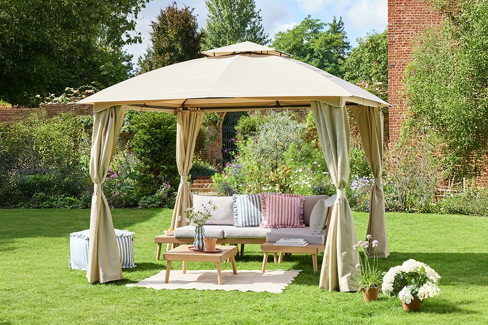 Shelter, shade and summer vibes. Find the perfect gazebo for every outdoor occasion.