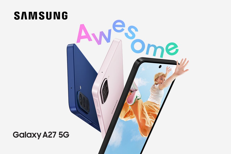 Save £30 with code: A27SAVE when you purchase a Galaxy A27.