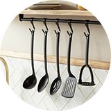 Kitchen utensils.