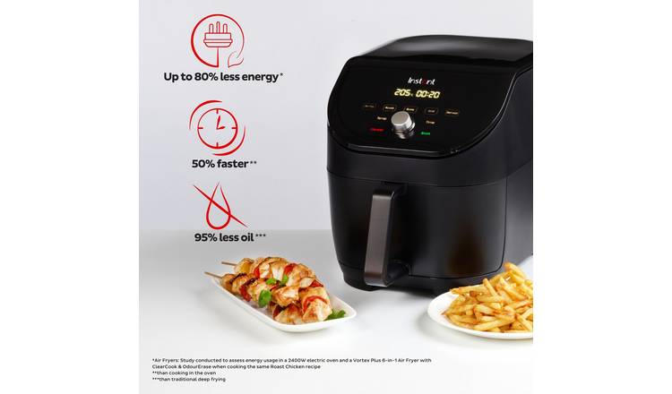 Buy Instant Vortex Slim 5-in-1 5.7L Air Fryer - Black, Air fryers and  fryers