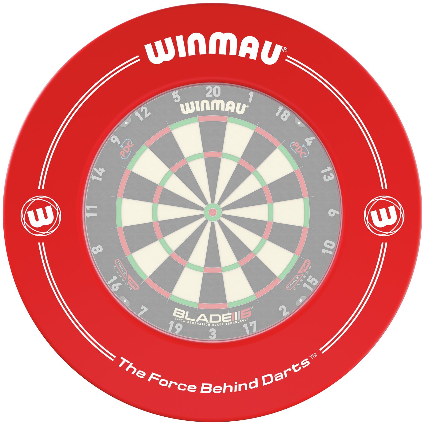 Winmau Dartboard Surrounds - Red