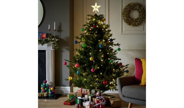 Habitat 190 Warm White LED Christmas Tree Lights with Topper