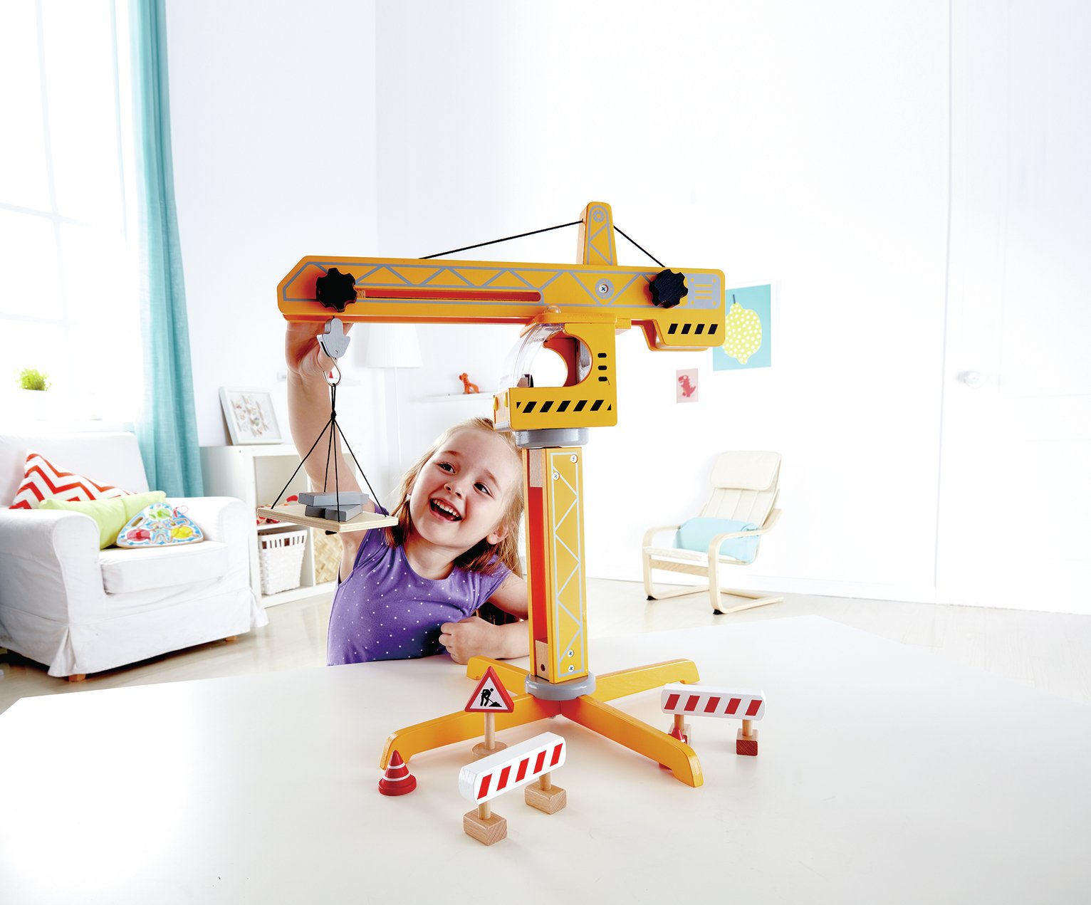 hape crane lift playset