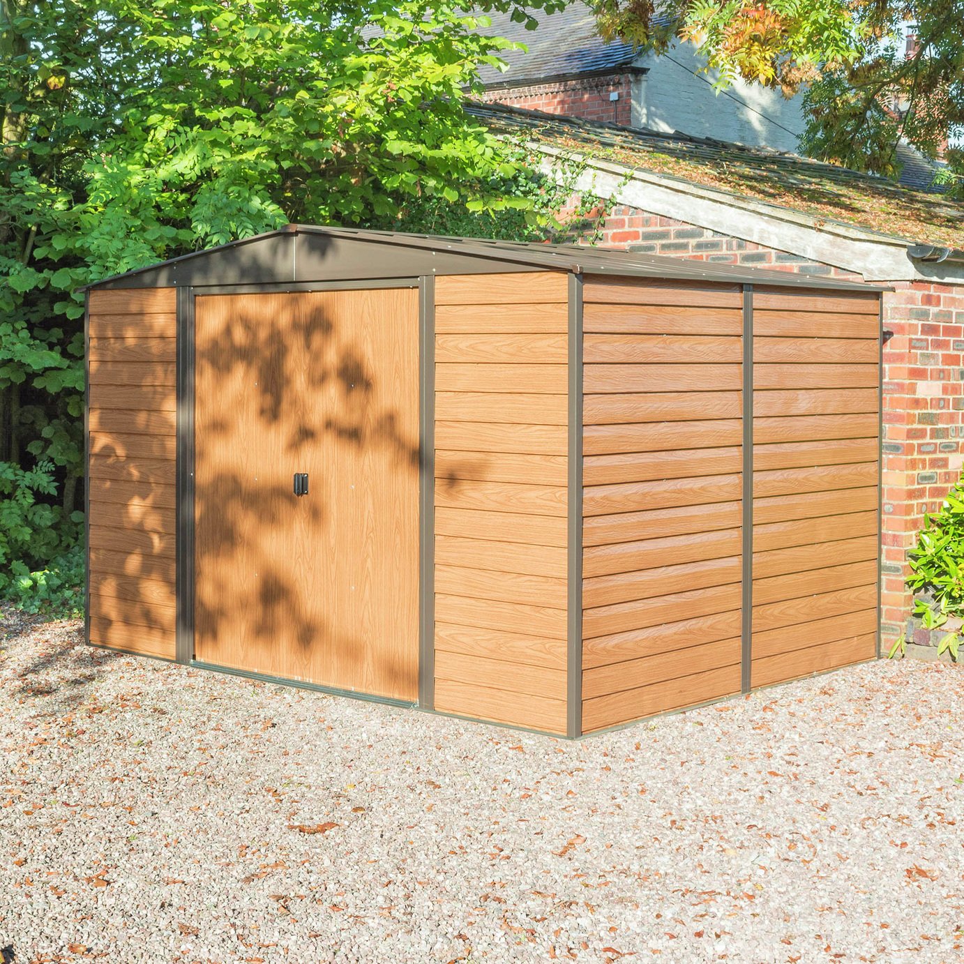 Rowlinson Woodvale Metal Apex Shed 10X8 Best Prices Sale at B&Q, Wickes