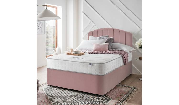 Buy Silentnight Middleton 800 Pkt Comfort Double Divan Bed Pink Divan Beds Argos