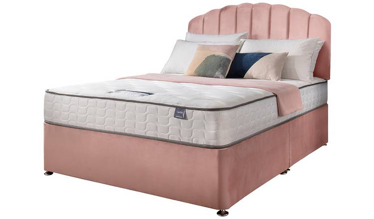 Silentnight 800Pkt Middleton Comfort Kingsize Divan Bed-Pink