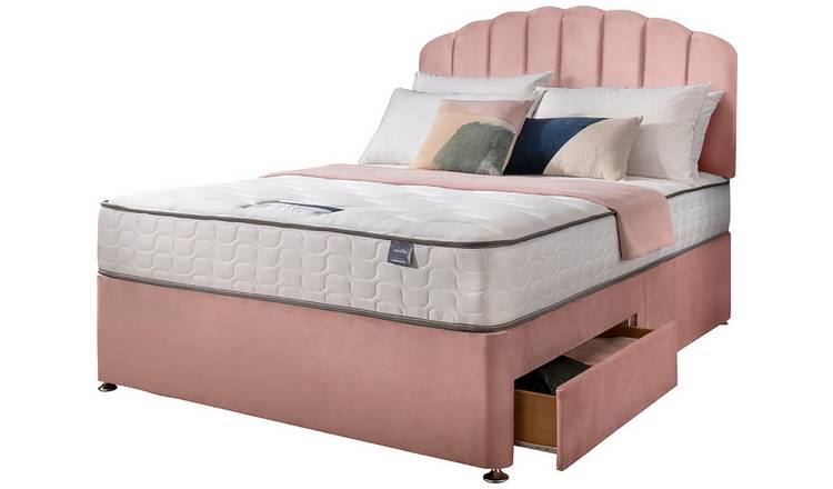 Silentnight 800Pkt Middleton Com King 2 Drw Divan Bed-Pink