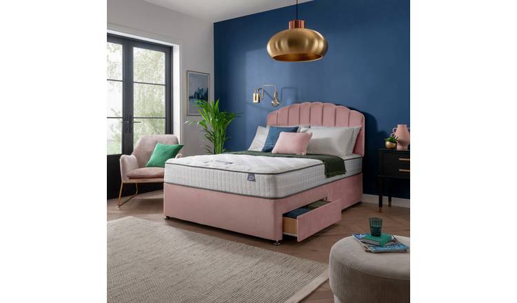Silentnight Memory Kingsize 2 Drawer Divan Bed - Pink