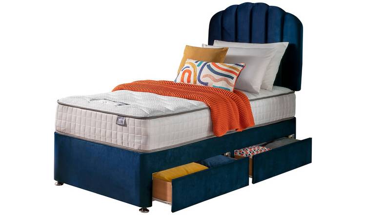 Silentnight Middleton Single Memory Divan Bed - Blue