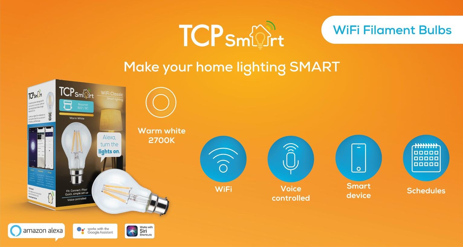 TCP Smart Wi-Fi Filament B22 LED Bulb Review