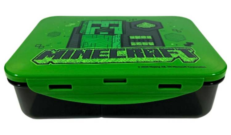 Minecraft Creeper Sandwich Lunch box GREEN Plastic