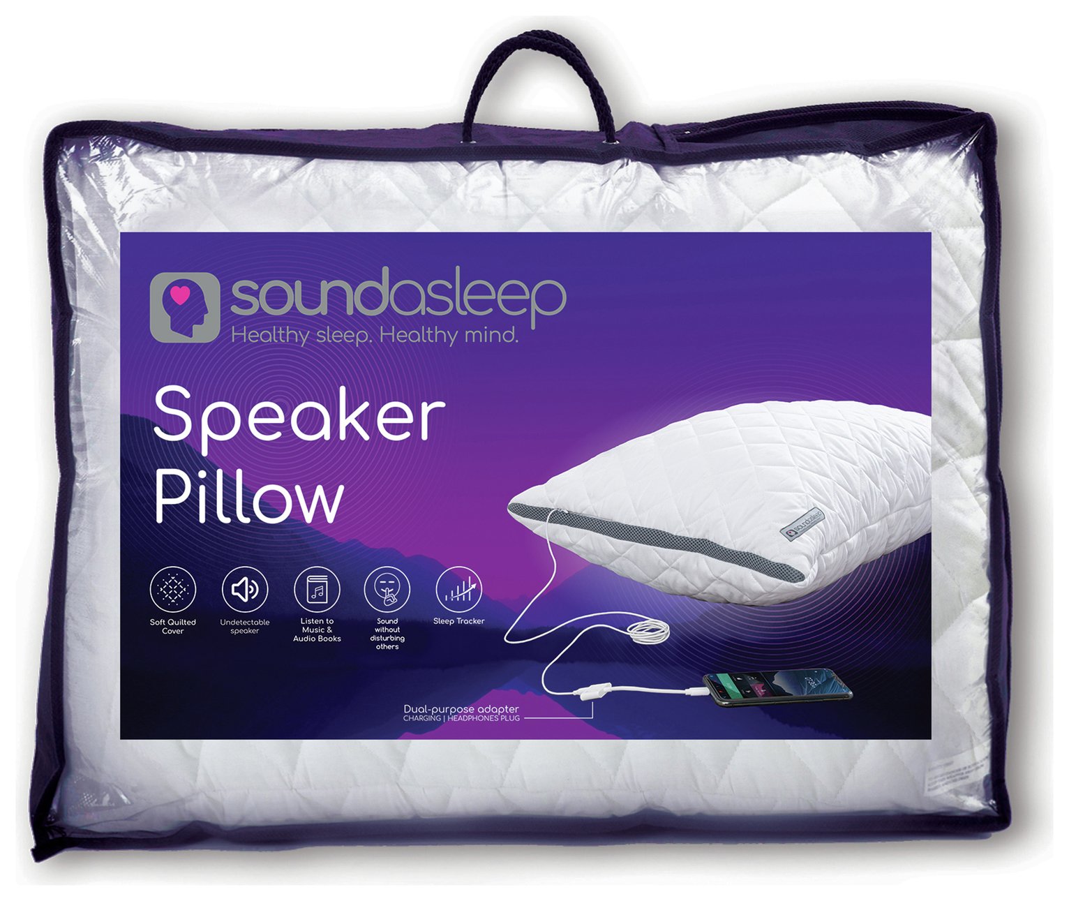 Soundasleep Medium Support Speaker Pillow