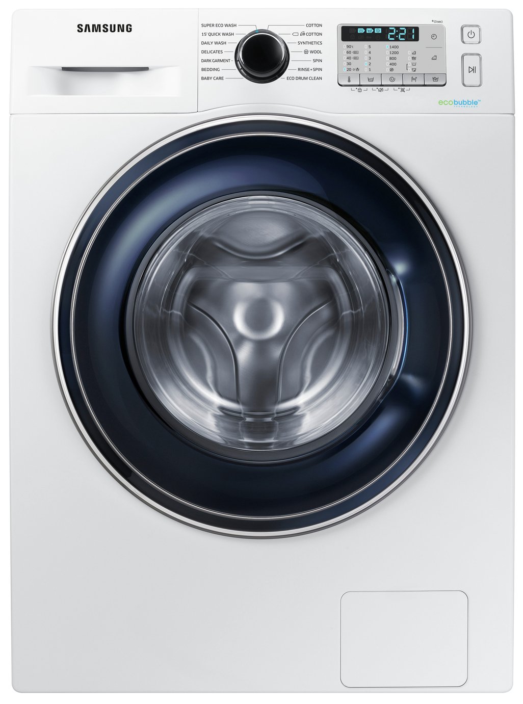 Samsung WW80J5555FA 8KG 1400 Spin Washing Machine - White
