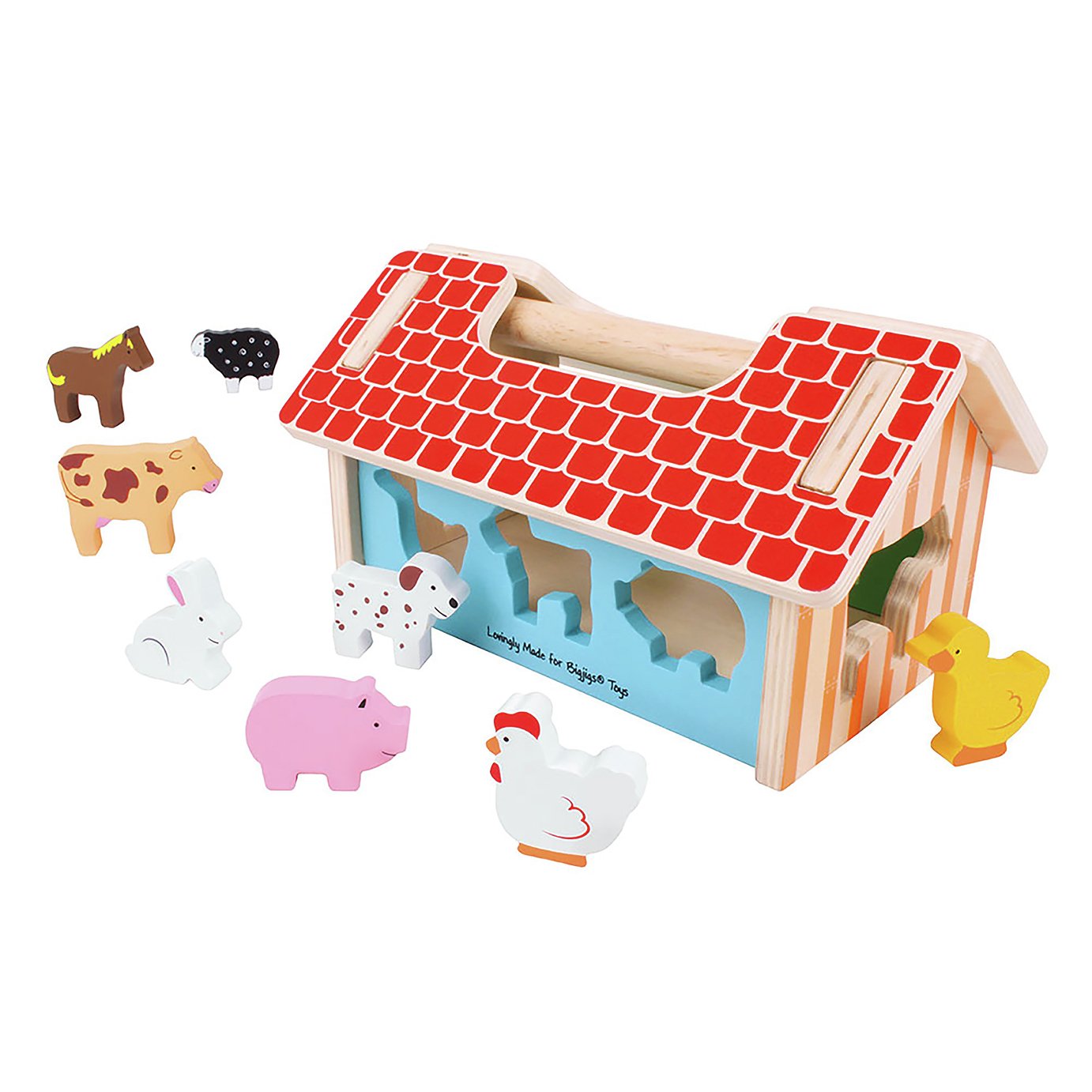 Baby Bigjigs Wooden Farmhouse Sorter