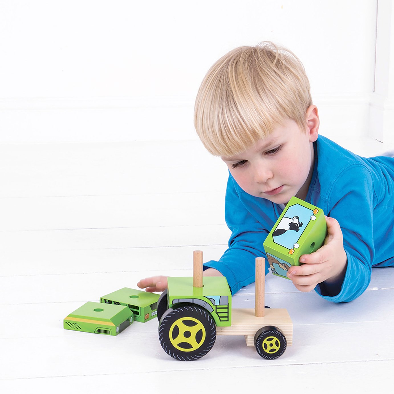 Baby Bigjigs Wooden Stacking Tractor Review